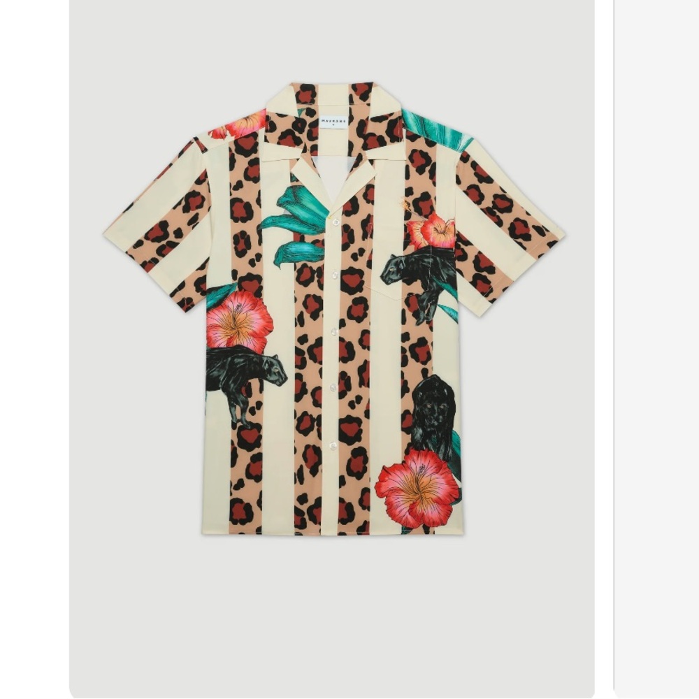Mavrans Leo Pantera Weekend Shirt Size Large men